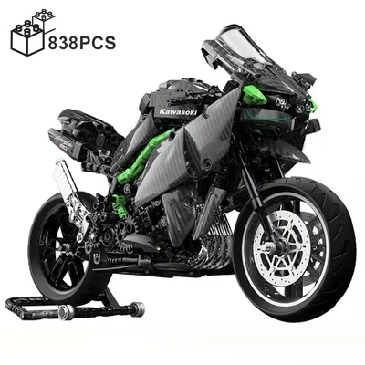 Décennie s de construction de moto en fibre de carbone Kawasakcence h2r véhicule de vélo de