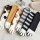 Chaussettes d'hiver chaudes avec impression de patte de chat chaussettes mignonnes chaussettes