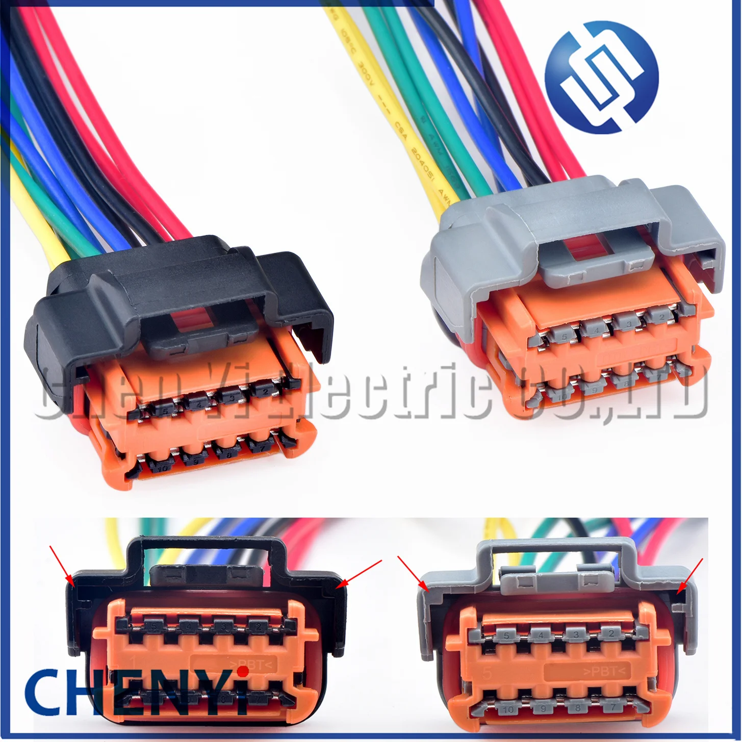 Connecteur de faisceau de câbles pour phares de voiture, 10 broches/voie, 98788 – 201, pour Peugeot 307 308 408 3008 citroën C4L Renault