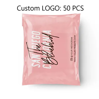 Sacs d'Emballage en Plastique Rose pour Vêtements de Boutique Enveloppe d'Expédition XR 100 Pièces