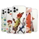 Coque de téléphone transparente en silicone Toy Story Zootopia pour Apple iPhone 15 14 13 12 11