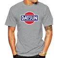 Datsun-T-shirt à manches courtes avec logo Wagon pour hommes Streetwear de voiture rouge Vêtements