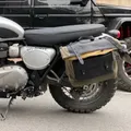 Sac à bagages de voyage rétro pour cyclisme sac latéral de vélo en toile sac de moto bricolage