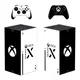 Symdockers-Autocollant de protection de logo pour console Xbox Series X et 2 manettes autocollant
