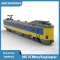 MOC-décennie s de Construction NS ICMm/Koploper Modèle Train City Express Briques Assemblées DIY