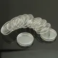 Étuis ronds transparents pour pièces de monnaie porte-capsules plastique utile nouveau 38mm 10