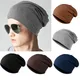 Chapeaux classiques à la mode pour hommes chapeaux de couleur unie Hip-hop Skullies Gorro