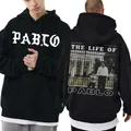 Sweat à capuche imprimé pour homme Hip Hop Hared Kanye West Escobar Jeen Yuhs The Life of