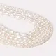 Perles naturelles d'eau douce en forme de riz blanc perles amples pour bricolage collier élégant