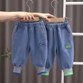 Jeans de dessin animé pour enfants jeans à la mode pour filles et garçons pantalons en denim pour
