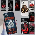 Juste de gants de boxe pour iPhone coque de téléphone en poly 12 11 13 14 15 Pro Max Mini