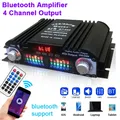 Amplificateur Bluetooth à 4 canaux pour voiture caisson de basses boîte Audio stéréo lecteur