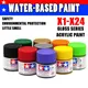 10ml série brillante peinture à l'huile de propylène à base d'eau X1-X24 couleurs peinture pour