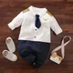 Barboteuse en coton pour nouveau-né garçon vêtements pilote tenue pour bébé combinaison de