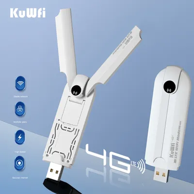 KuWFi-Routeur Wifi sans fil 4G 150Mbps avec antenne externe carte réseau pour voiture