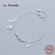 La Monada-Bracelet en Argent Fin 925 pour Femme Bijoux Minimalistes Note de Musique Joaillerie