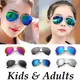 Lunettes de soleil pilote vintage unisexe lunettes de soleil pour enfants et adultes lunettes