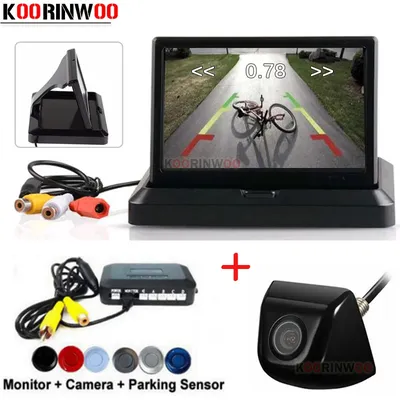 Koorinwoo-Système vidéo intelligent pour voitures capteur de stationnement sans fil moniteur