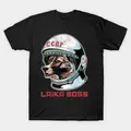 LAIKA BOSS-T-Shirt chien CCCP pour homme russe soviétique URSS espace