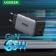 UGREEN – chargeur GaN 65W USB type-c PD rapide 4.0/3.0 pour téléphone portable compatible avec
