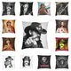 Juste de coussin en velours rétro chanteur de rock Lemmy taie d'oreiller pour salon canapé