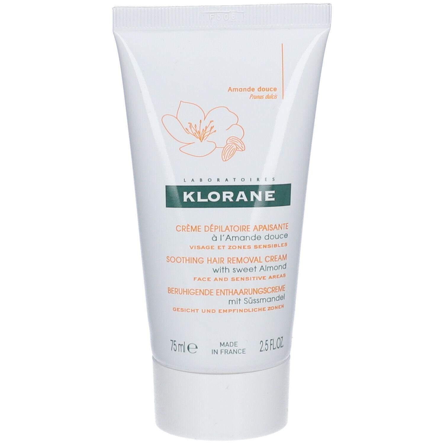 Klorane Ontharingscreme Gelaat/Gevoelige Zones 75 ml Creme