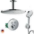 Hansgrohe - Mitigeur douche encastrable thermostatique + Douche de tête Raindance s 240, Design