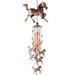 Vintage Wind Chimes Horse Wind Chimes Music Wind Chimes for Family Ladies Festivals Balconies Porches Garden Decoration