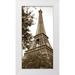 Maihara/Watt Jeff/Boyce 11x18 White Modern Wood Framed Museum Art Print Titled - La Tour Eiffel I - Eiffel Tower I