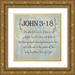 Greene Taylor 20x20 Gold Ornate Wood Framed with Double Matting Museum Art Print Titled - John 3-18