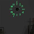 Wovilon Diy Luminous Stereo Digital Wall Clock Creative Wall Sticker Clock Living Room Decoration Clock