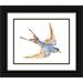 Green Jacob 18x15 Black Ornate Wood Framed with Double Matting Museum Art Print Titled - Jeweled Barn Swallow I