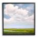 Stupell Industries Panoramic Meadow Horizon Clouds Painting Black Framed Art Print Wall Art Design by Catherine Andersen