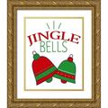 Allen Kimberly 26x32 Gold Ornate Wood Framed with Double Matting Museum Art Print Titled - Jingle Bells