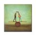 Stupell Industries Surreal People Balancing Red Ball Together Painting Canvas Wall Art 17 x 17 Design by Duy Huynh