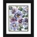 Popp Grace 25x32 Black Ornate Wood Framed with Double Matting Museum Art Print Titled - Dancing Peonies I