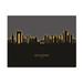 Michael Tompsett Benidorm Spain Skyline Glow II Canvas Art