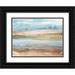 Ludwig Alicia 14x12 Black Ornate Wood Framed with Double Matting Museum Art Print Titled - Plein Air Riverscape II