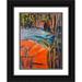 Fagan Dorothy 25x32 Black Ornate Wood Framed with Double Matting Museum Art Print Titled - Cadmium Winter Solstice IV