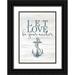 Kimberly Allen 24x32 Black Ornate Wood Framed with Double Matting Museum Art Print Titled - Let Love Hope 1