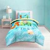 PBS Kids Dinosaur Train Sea Shell Theme Ultra Soft Comforter/Sham Set Bedding-Twin Size Polyester/Polyfill/Cotton Percale | Wayfair 07229000984PBS