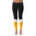 Women's Black/Gold Colorado College Tigers Ankle Color Block Yoga Leggings