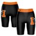 Women's Black/Orange Mercer Bears Plus Size Logo Bike Shorts