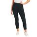 Plus Size Women's Essential Cropped Legging by June+Vie in Heather Charcoal (Size 26/28)