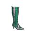 Women's Darcy Boot by French Connection in Green Snake (Size 6 1/2 M)