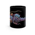 East Urban Home Alesi Ryuuk The Fish Dragon God Black Mug 11Oz Ceramic in Black/Blue/Brown | Wayfair 70527C1E469A4B93BC88EC0F30B92631