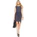 Michael Kors Dresses | Michael Kors Tie-Front Polka-Dot Sheath Dress 6p | Color: Black/Blue | Size: 6p