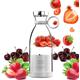 Slenderblender Portable Fruity Bullet Blender | Personal Blender Bottle with 4 Stainless Sharp Blades | A Blend of Luxury and Utility (White)