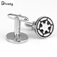 Boutons de manchette en alliage pour hommes films classiques science-fiction Star Wars Empire