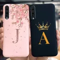 Coque arrière en silicone pour Samsung Galaxy A50 A50S A30S lettres couronne A50 A 50 30 S A307F